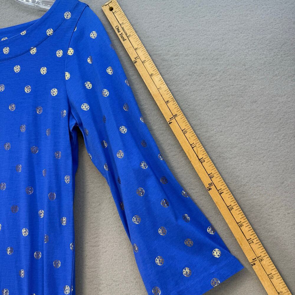 Lilly Pulitzer Grotto Beach Keyhole Shift Dress Women's S Day Blue Gold EUC - Picture 11 of 11